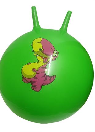 Мяч для фитнеса B5503 рожки 55 см, 450 грамм (Зеленый)