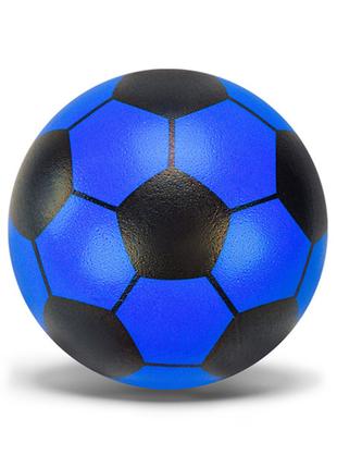 Мяч детский фомовый "Футбольный" SPB24636, 10 см (Синий)