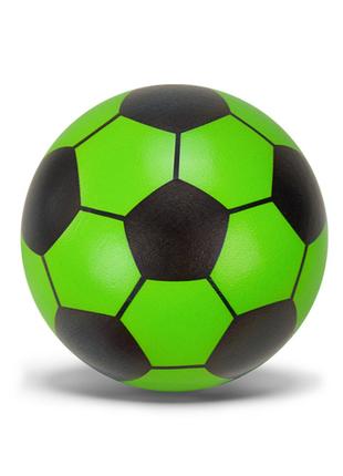 Мяч детский фомовый "Футбольный" SPB24636, 10 см (Зеленый)