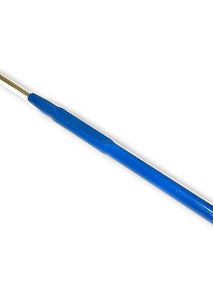 Крючок для вязания 1мм с синей ручкой