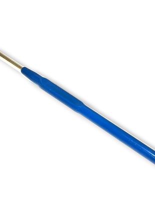 Крючок для вязания 1,5мм с синей ручкой