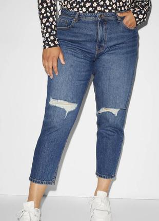 Жіночі джинси mom c&a, розмір євро 56