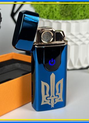 Зажигалка Герб Украины 2 в 1 Газовая + USB зажигалка в подароч...