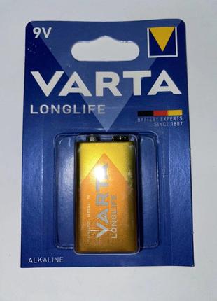 Батарейка Varta LONGLIFE 6LR61 ("Крона" батарея 9v)
