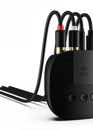 NFC Bluetooth адаптер 5.2 аудио приемник стерео ресивер для см...