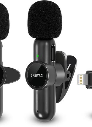 Бездротовий петличний мікрофон SNZIYAG для iPhone iPad