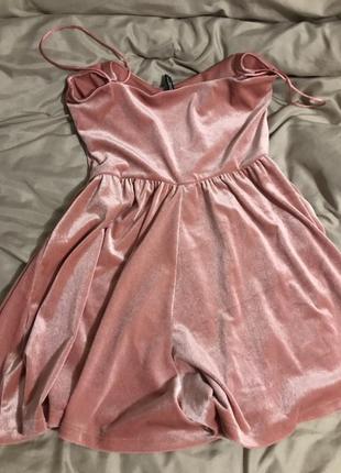 Короткое платье розовое блестящее ✨