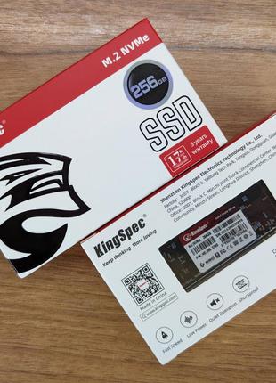 SSD-накопитель Kingspec 256 Gb M.2 PCIe Gen3 nvme 2280 диск NE...