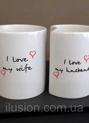 Парные чашки для влюбленных Mr&Mrs; КодАртикул 168