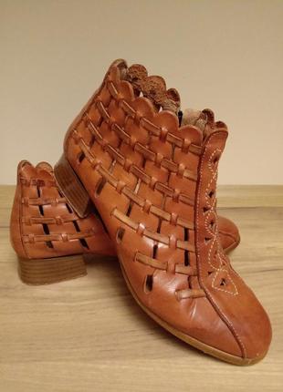 Ботинки туфли сапожки кожа испания винтажный стиль