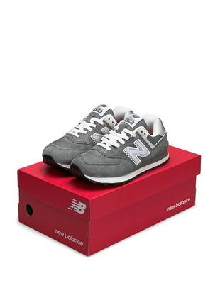 Жіночі кросівки new balance 574 premium gray reflective