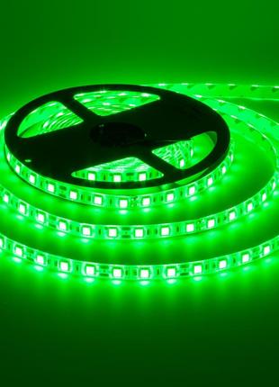 Світлодіодна стрічка зелена 12 V smd5050 60 LED/м IP20