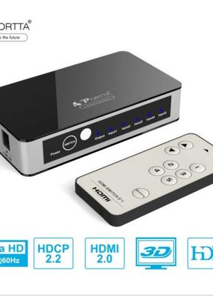 Portta HDMI Premium 4 Port 4X1 Switch/Switcher Version 2.0 4K ...