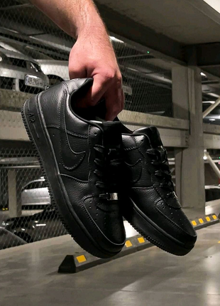 Чоловічі кросівки Nike Air Force 1 07 Leather Black