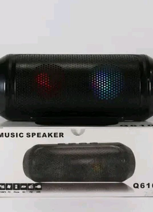 Портативная блютуз колонка Music speaker SPS Q610- 6Вт/LED