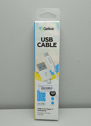 Заряднее устройство Б/У Кабель USB Gelius One GP-UC119 (1m) (1...