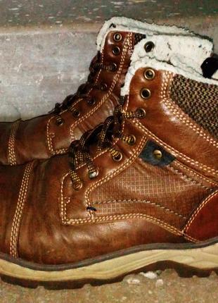 Landrover модная фирменная обувь ботинки теплые ботинки кожаны...