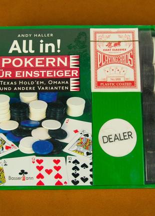 Набор, для покера, покер, poker, фишки, карты, с Германии