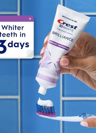 Crest 3d brilliance мега отбеливания зубов паста с полиролью 2...