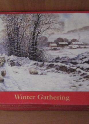Пазлы 1000 шт. "winter gathering " комплект.