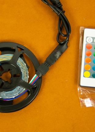 Светодиодная, лента, LED, RGB, 3 метра, с пультом, Bluetooth