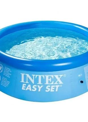 Басейн надувний 244х76 см Intex Easy Set 28110, сімейний, нали...