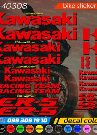 Kawasaki ER-5 комплект наклеек, наклейки на мотоцикл, скутер, ...
