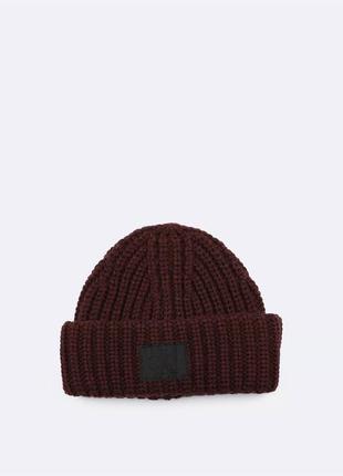 Нова зимова шапка calvin klein (ck ribbed knit beanie hat) з а...