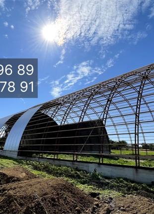 Ангар Склад Зернохранилище 18х60(1080 м²) высота 9м под ключ Анга