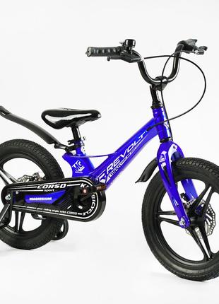 Детский магниевый двухколесный велосипед Corso Revolt 16" диск...