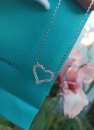 Подвеска tiffany &amp; co сердце 2 см