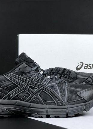 Asics gel-kahana 8 черных кроссовок мужские ассикс сетка кожа ...