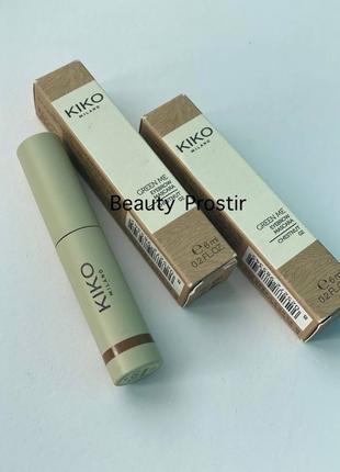 Туш для брів kiko milano green me 02 кольорова туш для брів з пше