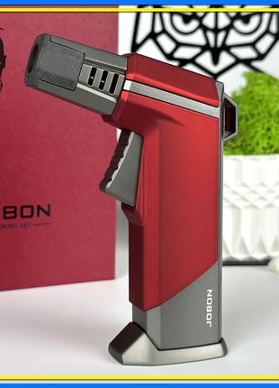 Газовая зажигалка автоген Jobon в подарочной коробке (33735-red)