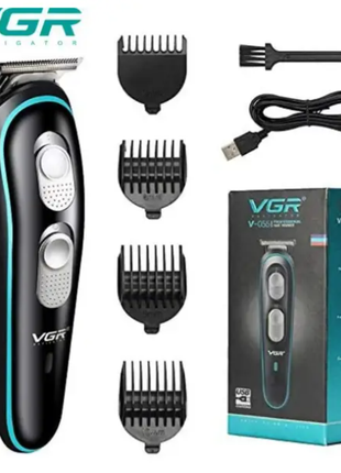 Аккумуляторная машинка для стрижки волос и бороды VGR V-055