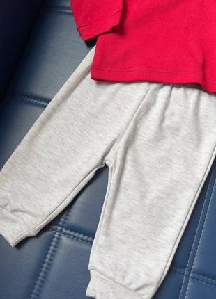 Комплект кофты брюки бордовый 3-6мес