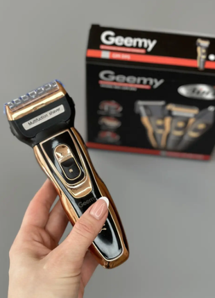 Набір для гоління та стрижки GEEMY GM-595 3в1 (машинка, бритва)
