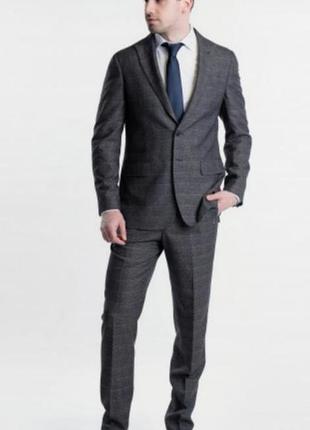 Классический деловой мужской костюм жакет+брюки