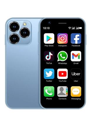 Мини смартфон Soyes XS16 2/16Gb blue компактный сенсорный теле...