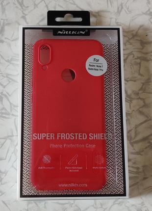 Чохол Nillkin xiaomi redmi note 7 super frosted shield red