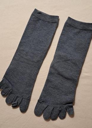 Хлопковые носки с отдельными пальчиками 36-40 размер