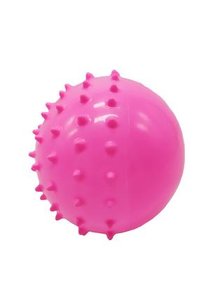 Мяч резиновый с шипами "Монстры" RB20305, 9", 60 грамм (Розовый)