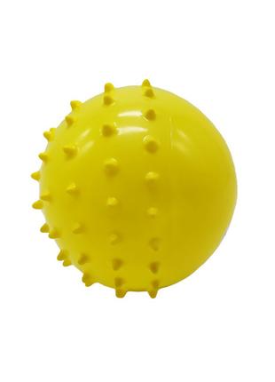 Мяч резиновый с шипами "Монстры" RB20305, 9", 60 грамм (Желтый)