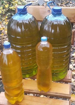 Домашнее подсолнечное масло нерафенированное 1 литр