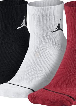 Баскетбольні шкарпетки (3 пари) Jordan Jumpman Quarter Dri-Fit...