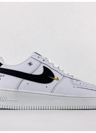 Женские кроссовки Nike Air Force 1 Low Just Do It White Black,...