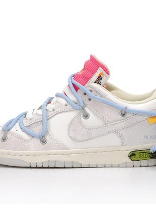 Мужские / женские кроссовки Nike SB Dunk x Off White Grey Blue...