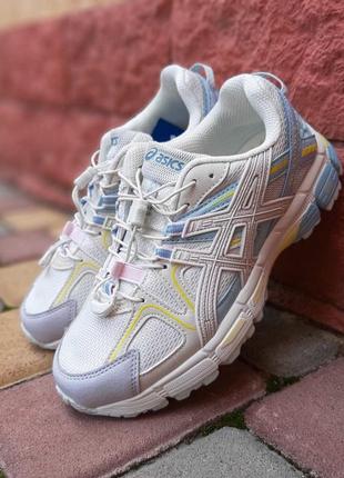 Asics gel kahana 8 серые с голубым кроссовками женские кожаные...