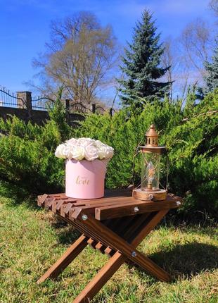 Стол садовый террасный деревянный Кентукки Цвет: Палисандр Код...