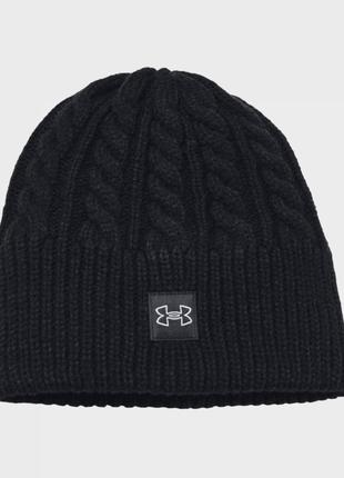 Шапка женская UA Halftime Cable Knit Beanie черный Жен OSFM 13...